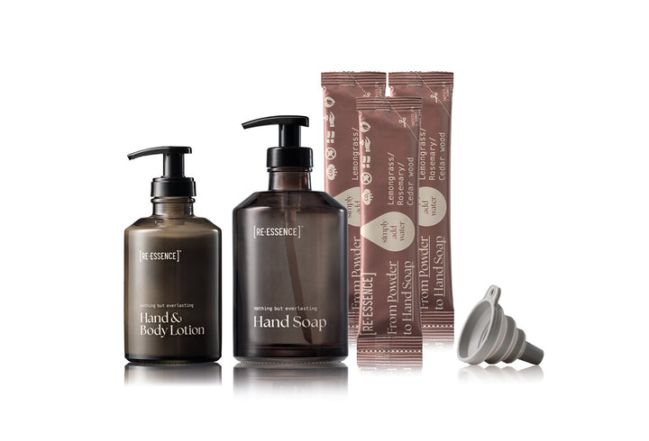 BUNDLE HÅNDSÆBE STARTERSÆT + LOTION CITRONGRÆS